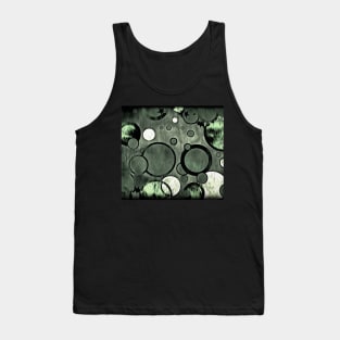 Green Colors Abstract Tank Top